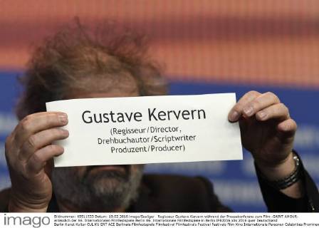 Regisseur Gustave Kervern während der Pressekonferenz zum Film -SAINT AMOUR- anlässlich der 66. Internationalen Filmfestspiele Berlin 66. Internationale Filmfestspiele in Berlin IFB2016