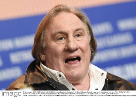 Schauspieler Gerard Depardieu während der Pressekonferenz zum Film -SAINT AMOUR- anlässlich der 66. Internationalen Filmfestspiele Berlin 66. Internationale Filmfestspiele in Berlin IFB2016