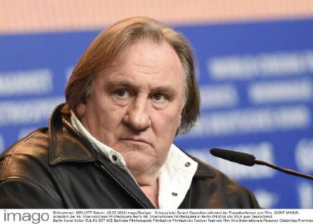 Schauspieler Gerard Depardieu während der Pressekonferenz zum Film -SAINT AMOUR- anlässlich der 66. Internationalen Filmfestspiele Berlin 66. Internationale Filmfestspiele in Berlin IFB2016