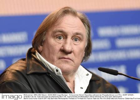 Schauspieler Gerard Depardieu während der Pressekonferenz zum Film -SAINT AMOUR- anlässlich der 66. Internationalen Filmfestspiele Berlin 66. Internationale Filmfestspiele in Berlin IFB2016