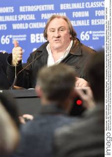 Schauspieler Gerard Depardieu während der Pressekonferenz zum Film -SAINT AMOUR- anlässlich der 66. Internationalen Filmfestspiele Berlin 66. Internationale Filmfestspiele in Berlin IFB2016