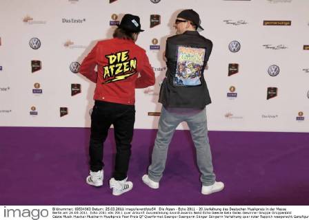 Die Atzen - Echo 2011 - 20.Verleihung des Deutschen Musikpreis in der Messe Berlin am 24.03.2011. Echo 2011