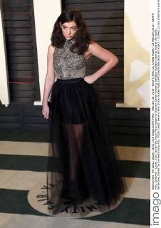 February 28, 2016 - Beverly Hills, CA, United States - 28 February 2016 - Beverly Hills, California - Lorde. 2016 Vanity Fair Oscar Party hosted by Graydon Carter following the 88th Academy Awards held at the Wallis Annenberg Center for the Performing Arts. Photo Credit: Beverly Hills United States - ZUMAs123