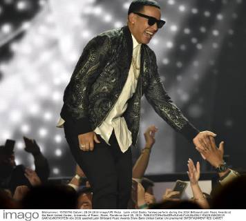 Latin artist Daddy Yankee perform during the 2016 Billboard Latin Music Awards at the Bank United Center, University of Miami, Miami, Florida on April 28, 2016.  MIA20160428119 GARYxIxROTHSTEIN