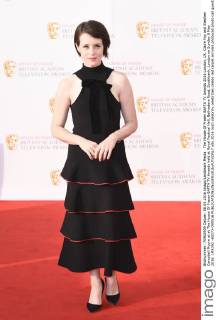 The House Of Fraser BAFTA TV Awards 2016 London, UK. Claire Foy and Stephen Campbell Moore at at The House Of Fraser BAFTA TV Awards held at Royal Festival Hall, Bellvedere Road, Southbank, London on Sunday 8 May 2016. LMK392 -60273-090516 