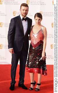 The House Of Fraser BAFTA TV Awards 2016 London, UK. Justin Timberlake and Anna Kendrick at The House Of Fraser BAFTA TV Awards held at Royal Festival Hall, Bellvedere Road, Southbank, London on Sunday 8 May 2016. LMK392 -60273-090516 