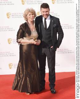 The House Of Fraser BAFTA TV Awards 2016 London, UK. Elizabeth Estensen and Danny Miller at at The House Of Fraser BAFTA TV Awards held at Royal Festival Hall, Bellvedere Road, Southbank, London on Sunday 8 May 2016. LMK392 -60273-090516 