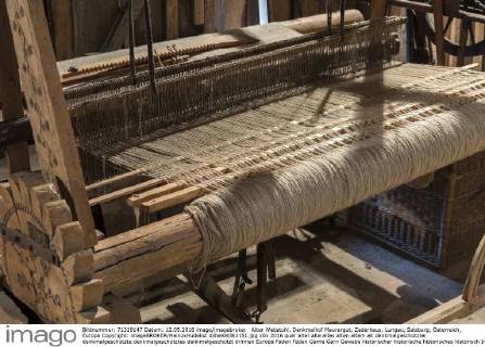  Alter Webstuhl, Denkmalhof Maurergut, Zederhaus, Lungau, Salzburg, Österreich, Europa Copyright: imageBROKER/HeinzxHudelist iblhei04363151.jpg