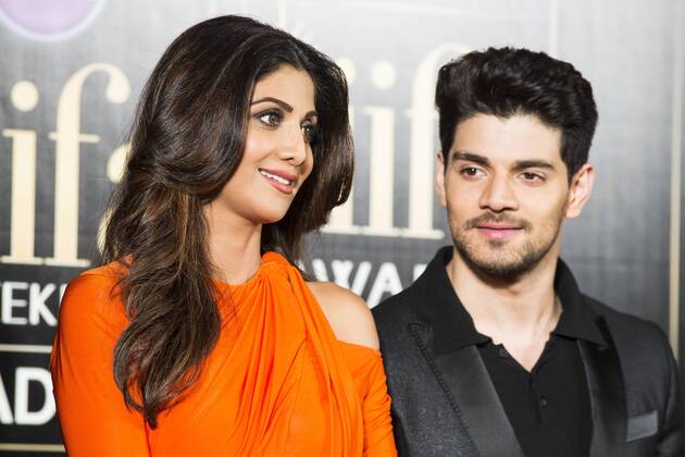Verleihung der Bollywood Oscars in Madrid Indian actress Shilpa Shetty and indian actor Sooraj Pancholi during the presentation of the IIFA Awards in Madrid. June 23, 2016.  (20160623041)