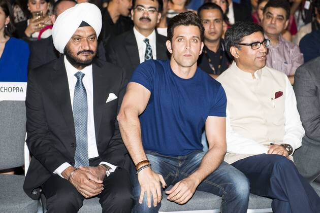 Verleihung der Bollywood Oscars in Madrid Indian actor Hrithik Roshan during the presentation of the IIFA Awards in Madrid. June 23, 2016.  (20160623008)
