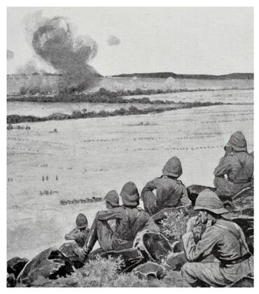The Battle of Paardeberg or Perdeberg ( Horse Mountain ) was a major battle during the Second Anglo-Boer War. It was fought near Paardeberg Drift on the banks of the Modder River in the Orange Free State near Kimberley. 1900 WHA  !ACHTUNG AUFNAHMEDATUM GESCHÄTZT! Copyright: WHA UnitedArchivesWHA_058_0933