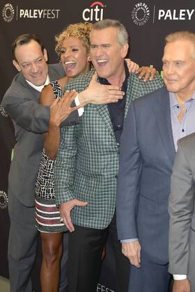 Ted Raimi, Michelle Hurd, Bruce Campbell und Lee Majors beim Screening der TV-Serie Ash vs. Evil Dead bei den 10. PaleyFest Herbst TV Previews im Paley Center for Media. Beverly Hills, 14.09.2016 Foto:xD.xStarbuckx xFuturexImage