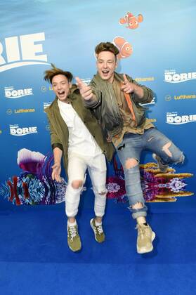 Heiko Lochmann und Roman Lochmann (Die Lochis) bei der Premiere des Kinofilms Findet Dorie Finding Dory im Zoo Palast. Berlin, 15.09.2016 Foto:xFredericx xFuturexImage