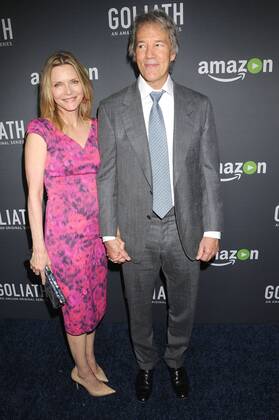 September 29, 2016 - Los Angeles, California, United States - September 29th 2016 - Los Angeles California USA - Actress MICHELLE PFEIFFER, Writer Executive Producer DAVID E. KELLEY at the Goliath Premiere held at the London West Hollywood Hotel, Los Angeles Los Angeles United States - ZUMAf05_