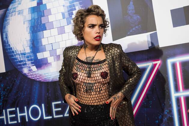 Vinila Von Bismark attends to the premiere of the The Hole Zero Show at Teatro Calderon in Madrid. October 04, 2016.  (20161004002)