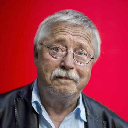 Wolf Biermann stellt Biographie vor DEU, Deutschland, Germany, Berlin, 29.08.2014 Wolf Biermann, Schriftsteller und Liedermacher. Portrait vor der Diskussion Das Versprechen der Freiheit, Die staendige Vertretung der Bundesrepublik in der DDR, in Berlin. Wolf Biermann, song writer, in Berlin.