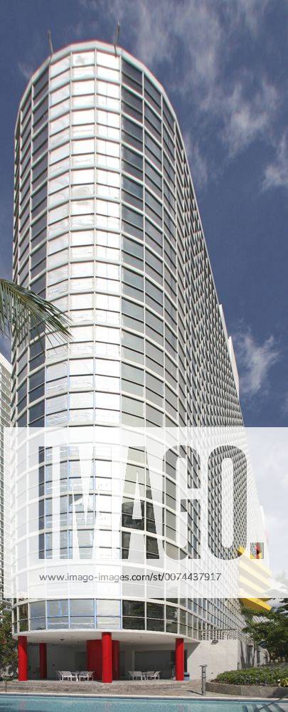 Usa Florida Miami The Atlantis Condominium Designed By Arquitectonica In 19 The Building Gained Fa