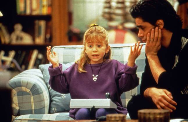 Full House, Sitcom, USA 1987 - 1995, Staffel 8, Darsteller: Mary Kate oder Ashley Olsen, John Stamos Copyright: IFTN UnitedArchives05258
