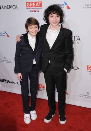 January 7, 2017 - Beverly Hills, CA, United States - 07 January 2017 - Beverly Hills, California - Noah Schnapp, Finn Wolfhard. The BAFTA Tea Party held at the Four Seasons Hotel Los Angeles. Photo Credit: AdMedia Beverly Hills United States - ZUMAa123 20170107_zaa_a123_584