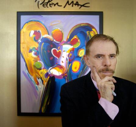 CAPTION: (01 22 2006 St. Petersburg) Artist Peter Max poses during his exhibit at The Arts Center Sunday, Jan. 22, 2006. - ZUMAs70_ 20060122_baf_s70_030 Copyright: xStxPetersburgxTimesx