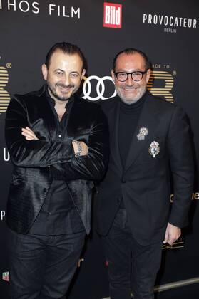 Alex Urseanu und Micky Rosen beim Place To B Pre Berlinale Dinner im Provocateur. Berlin, 07.02.2017 Foto:xS.xGabschx xFuturexImage