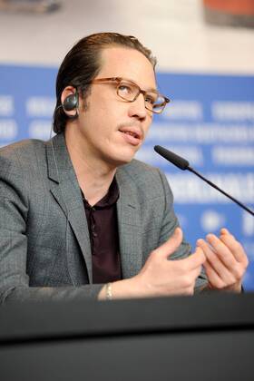 Schauspieler Reda Kateb während der Pressekonferenz zum Film DJANGO anlässlich der 67. Berlinale snapshot-photography K.M.Krause