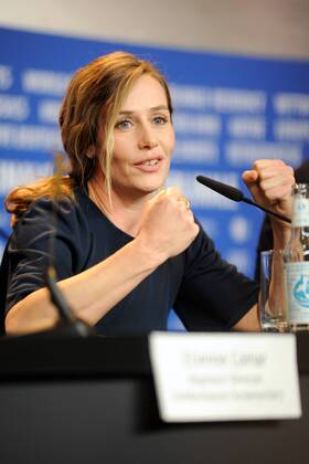 Schauspielerin Cecile de France während der Pressekonferenz zum Film DJANGO anlässlich der 67. Berlinale snapshot-photography K.M.Krause