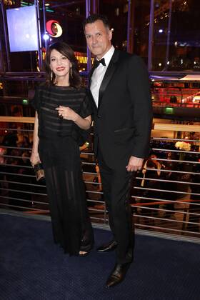 Iris Berben und Heiko Kiesow bei der Party zur Eroeffnung der 67. Berlinale am 9.02.2017 in Berlin Berlinale 2017 Opening Party in Berlin, 2017 