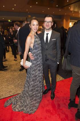 Jytte-Merle Böhrnsen and her husband Tobias Wiemann attending the opening party at the 67th Berlin International Film Festival Berlinale 2017 at Berlinale Palast on February 9, 2017 in Berlin, Germany. Foto:xF.xKernx xFuturexImage