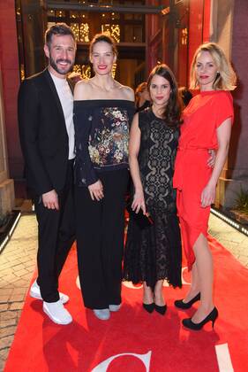 Jochen Schropp, Annique Delphine, Birthe Wolter, Simone Hanselmann Berlinale Opening Night by Gala und UFA im Hotel Das Stue in Berlin am 09.02.2017