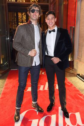 Nik Xhelilaj, Emilio Sakraya Moutaoukkil Berlinale Opening Night by Gala und UFA im Hotel Das Stue in Berlin am 09.02.2017