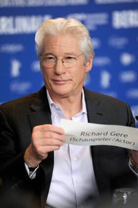 Schauspieler Richard Gere anlässlich der Pressekonferenz zum Film THE DINNER während der 67. Berlinale snapshot-photography xK.M.Krause
