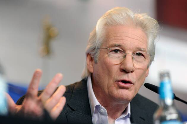 Schauspieler Richard Gere anlässlich der Pressekonferenz zum Film THE DINNER während der 67. Berlinale snapshot-photography xK.M.Krause