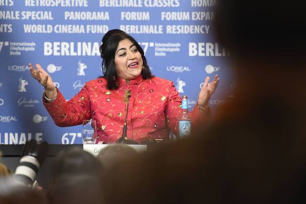 Regisseurin Gurinder Chandha bei der Pressekonferenz zum Film VICEROY S HOUSE anlässlich der 67. Berlinale 67. Internationale Filmfestspiele Berlin