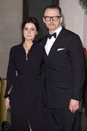 Simon Pegg mit Gattin Maureen bei der After Party der BAFTA Film Awards 2017 70th British Academy Film Awards im Grosvenor House Hotel. London, 12.02.2017 Simon Pegg mit Gattin Maureen  Foto:xS.xVasx xFuturexImage