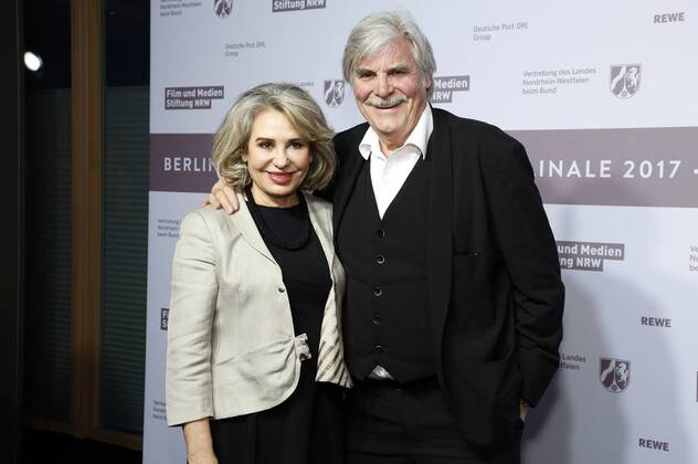 Peter Simonischek mit Ehefrau Brigitte Karner beim NRW Empfang 2017 während der Berlinale 2017 in der Vertretung des Landes Nordrhein-Westfalen. Berlin, 12.02.2017 Foto:xD.xBedrosianx xFuturexImage