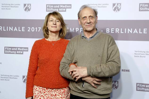 Corinna Harfouch und Karl Kranzkowski beim NRW Empfang 2017 während der Berlinale 2017 in der Vertretung des Landes Nordrhein-Westfalen. Berlin, 12.02.2017 Foto:xD.xBedrosianx xFuturexImage