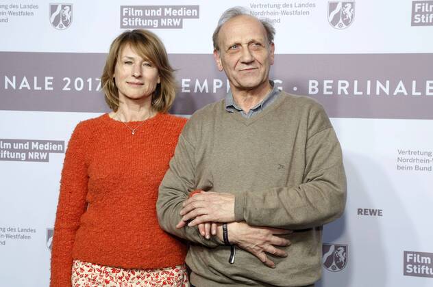 Corinna Harfouch und Karl Kranzkowski beim NRW Empfang 2017 während der Berlinale 2017 in der Vertretung des Landes Nordrhein-Westfalen. Berlin, 12.02.2017 Foto:xD.xBedrosianx xFuturexImage