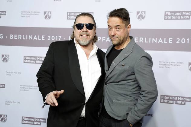 Armin Rohde und Jan Josef Liefers beim NRW Empfang 2017 während der Berlinale 2017 in der Vertretung des Landes Nordrhein-Westfalen. Berlin, 12.02.2017 Foto:xD.xBedrosianx xFuturexImage