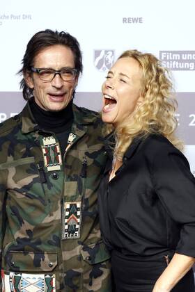 Oskar Roehler und Katja Riemann beim NRW Empfang 2017 während der Berlinale 2017 in der Vertretung des Landes Nordrhein-Westfalen. Berlin, 12.02.2017 Foto:xD.xBedrosianx xFuturexImage