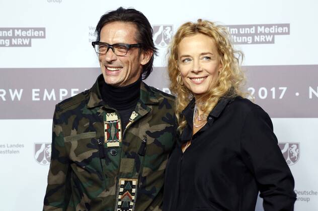 Oskar Roehler und Katja Riemann beim NRW Empfang 2017 während der Berlinale 2017 in der Vertretung des Landes Nordrhein-Westfalen. Berlin, 12.02.2017 Foto:xD.xBedrosianx xFuturexImage