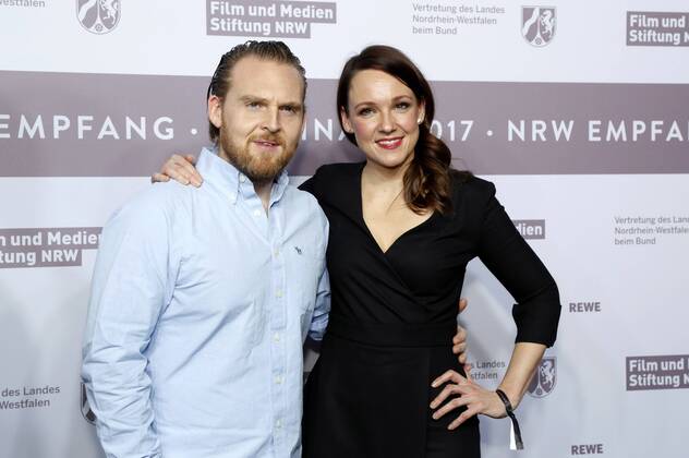 Axel Stein und Carolin Kebekus beim NRW Empfang 2017 während der Berlinale 2017 in der Vertretung des Landes Nordrhein-Westfalen. Berlin, 12.02.2017 Foto:xD.xBedrosianx xFuturexImage