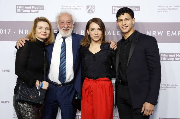 Annette Frier, Dieter Hallervorden, Lena Klenke und Emilio Sakraya beim NRW Empfang 2017 während der Berlinale 2017 in der Vertretung des Landes Nordrhein-Westfalen. Berlin, 12.02.2017 Foto:xD.xBedrosianx xFuturexImage