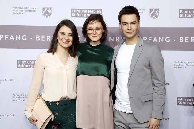 Natalia Rudziewicz, Lea van Acken und Louis Held beim NRW Empfang 2017 während der Berlinale 2017 in der Vertretung des Landes Nordrhein-Westfalen. Berlin, 12.02.2017 Foto:xD.xBedrosianx xFuturexImage