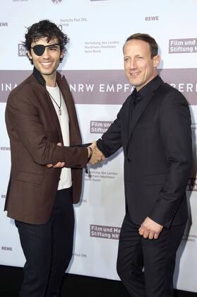 Nik Xhelilaj und Wotan Wilke Möhring beim NRW Empfang 2017 während der Berlinale 2017 in der Vertretung des Landes Nordrhein-Westfalen. Berlin, 12.02.2017 Foto:xF.xKernx xFuturexImage