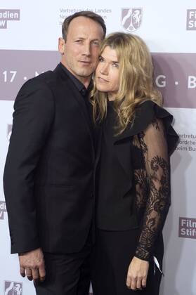 Wotan Wilke Möhring und Anke Engelke beim NRW Empfang 2017 während der Berlinale 2017 in der Vertretung des Landes Nordrhein-Westfalen. Berlin, 12.02.2017 Foto:xF.xKernx xFuturexImage