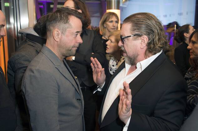 Jan Josef Liefers und Armin Rohde beim NRW Empfang 2017 während der Berlinale 2017 in der Vertretung des Landes Nordrhein-Westfalen. Berlin, 12.02.2017 Foto:xF.xKernx xFuturexImage