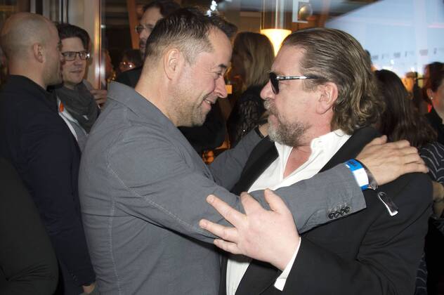 Jan Josef Liefers und Armin Rohde beim NRW Empfang 2017 während der Berlinale 2017 in der Vertretung des Landes Nordrhein-Westfalen. Berlin, 12.02.2017 Foto:xF.xKernx xFuturexImage