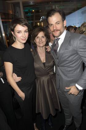 Julia Koschitz, Victoria Trauttmansdorff und Torben Liebrecht beim NRW Empfang 2017 während der Berlinale 2017 in der Vertretung des Landes Nordrhein-Westfalen. Berlin, 12.02.2017 Foto:xF.xKernx xFuturexImage