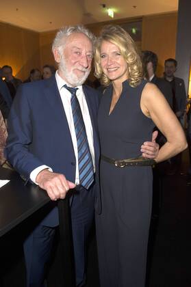 Dieter Hallervorden mit Freundin Christiane Zander beim NRW Empfang 2017 während der Berlinale 2017 in der Vertretung des Landes Nordrhein-Westfalen. Berlin, 12.02.2017 Foto:xF.xKernx xFuturexImage